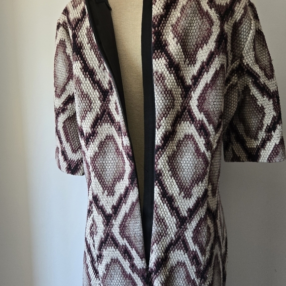 PINK TARTAN thick Cotton Snakeskin Sheath Dress. Size 14 - Picture 8 of 14